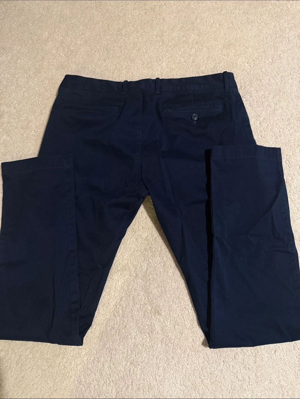 J. Crew Men's Navy Slim Fit Stretch Chinos